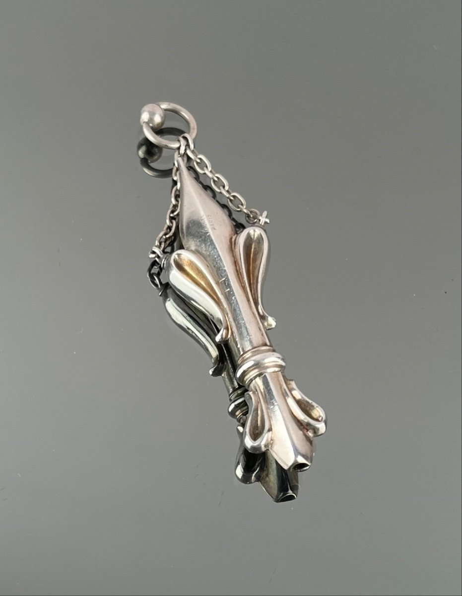 Tonnel Paris. Fleur De Lys Silver, Early 20th Century-photo-2