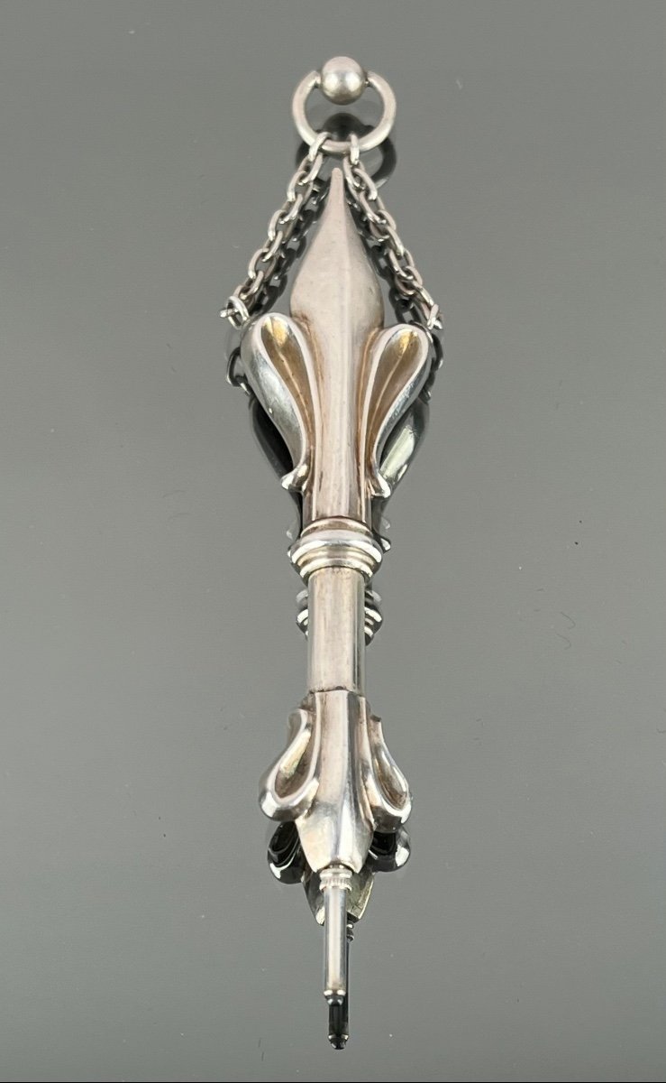 Tonnel Paris. Fleur De Lys Silver, Early 20th Century-photo-4