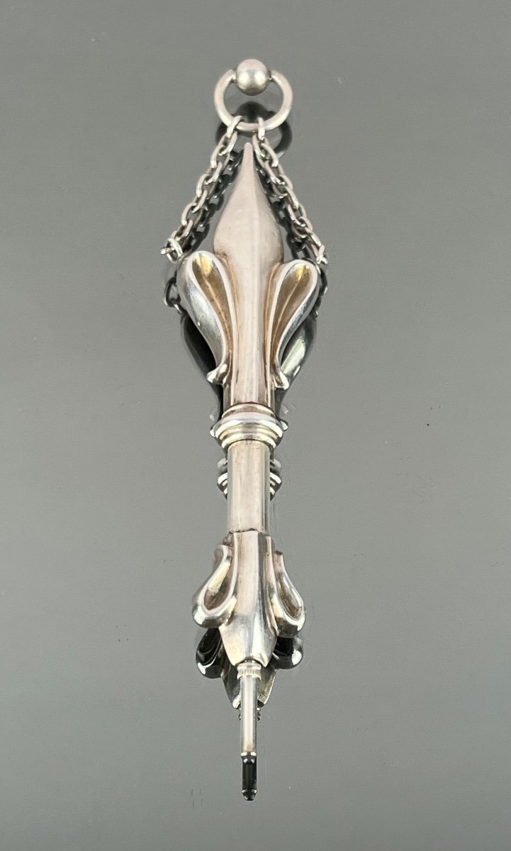 Tonnel Paris. Fleur De Lys Silver, Early 20th Century-photo-5
