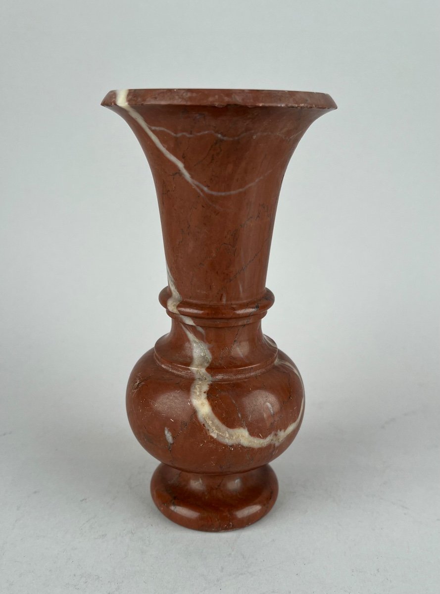 Nineteenth Century Red Marble Vase-photo-4