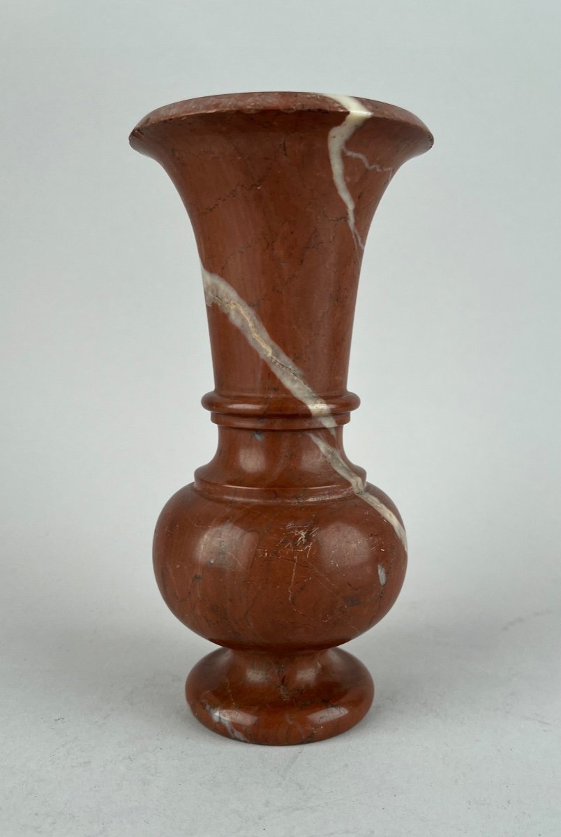 Nineteenth Century Red Marble Vase-photo-1