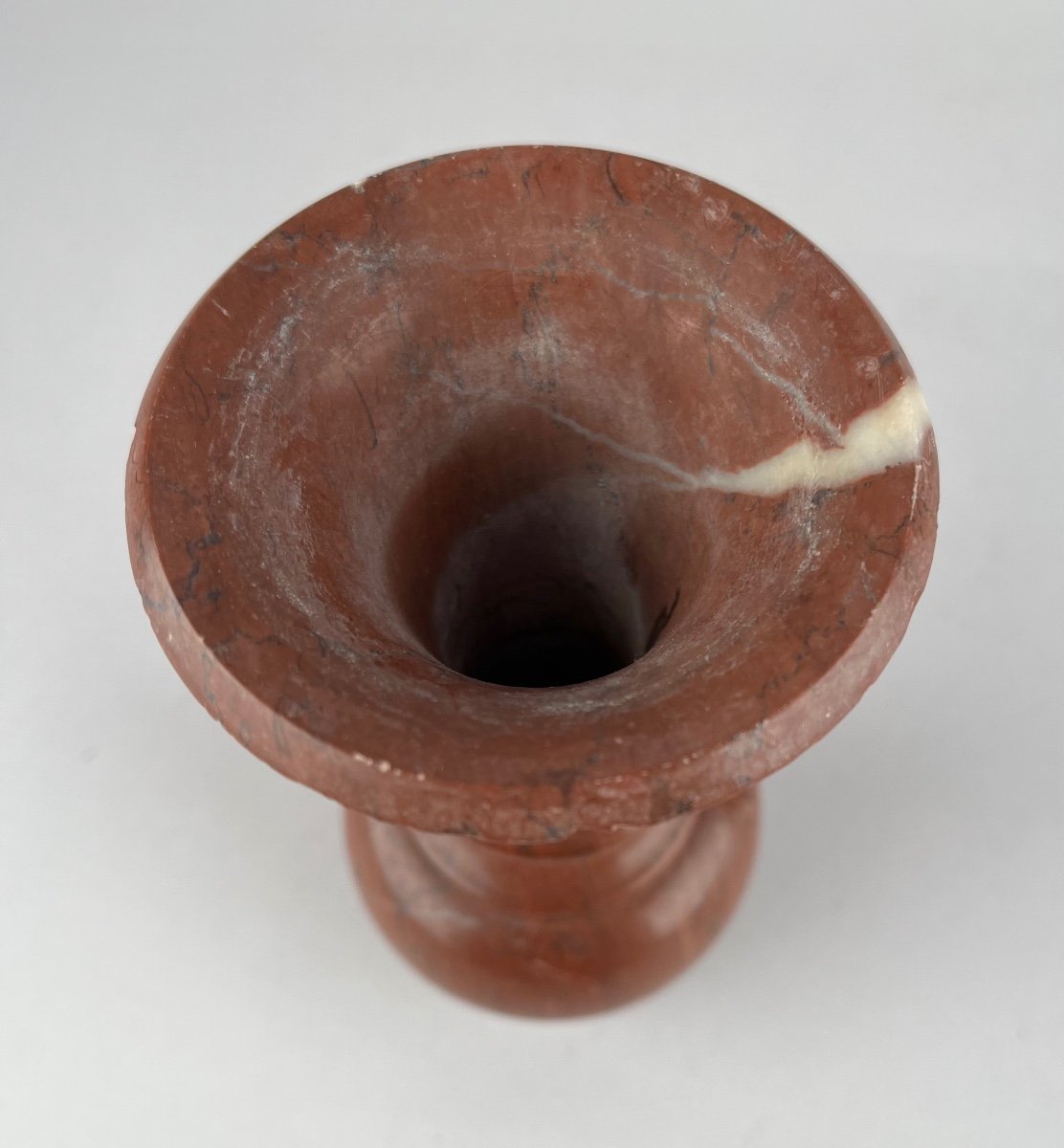 Nineteenth Century Red Marble Vase-photo-2