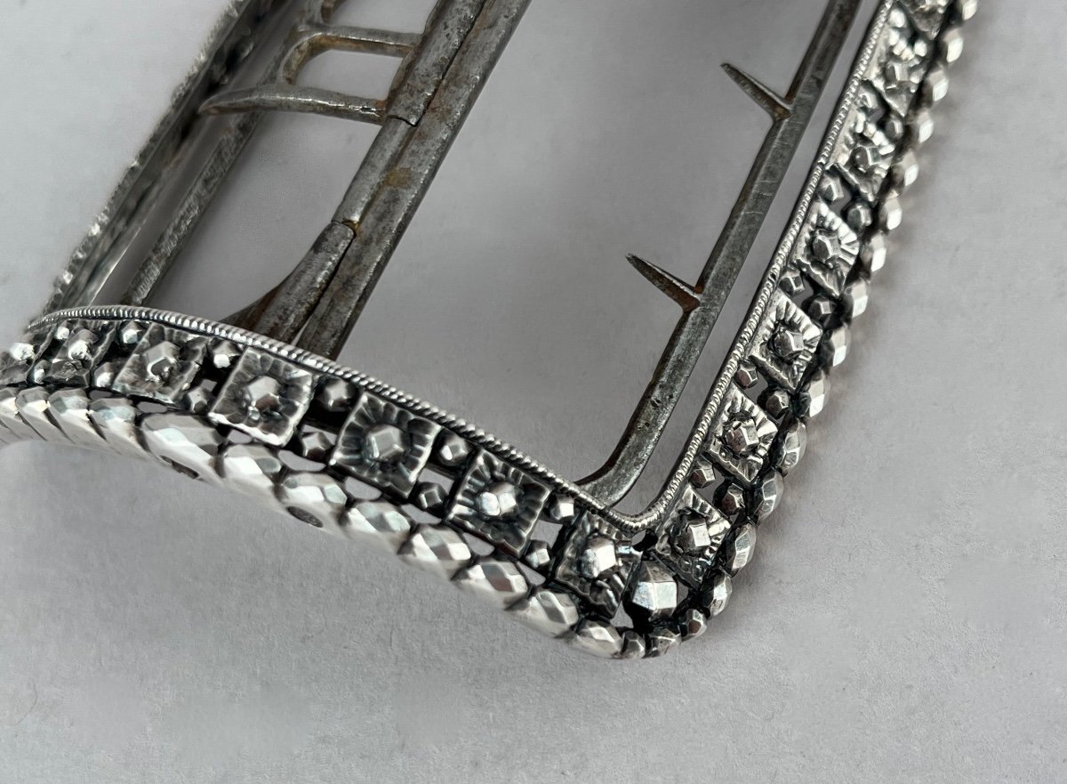 Paris 1789. Large Silver Buckle.-photo-2