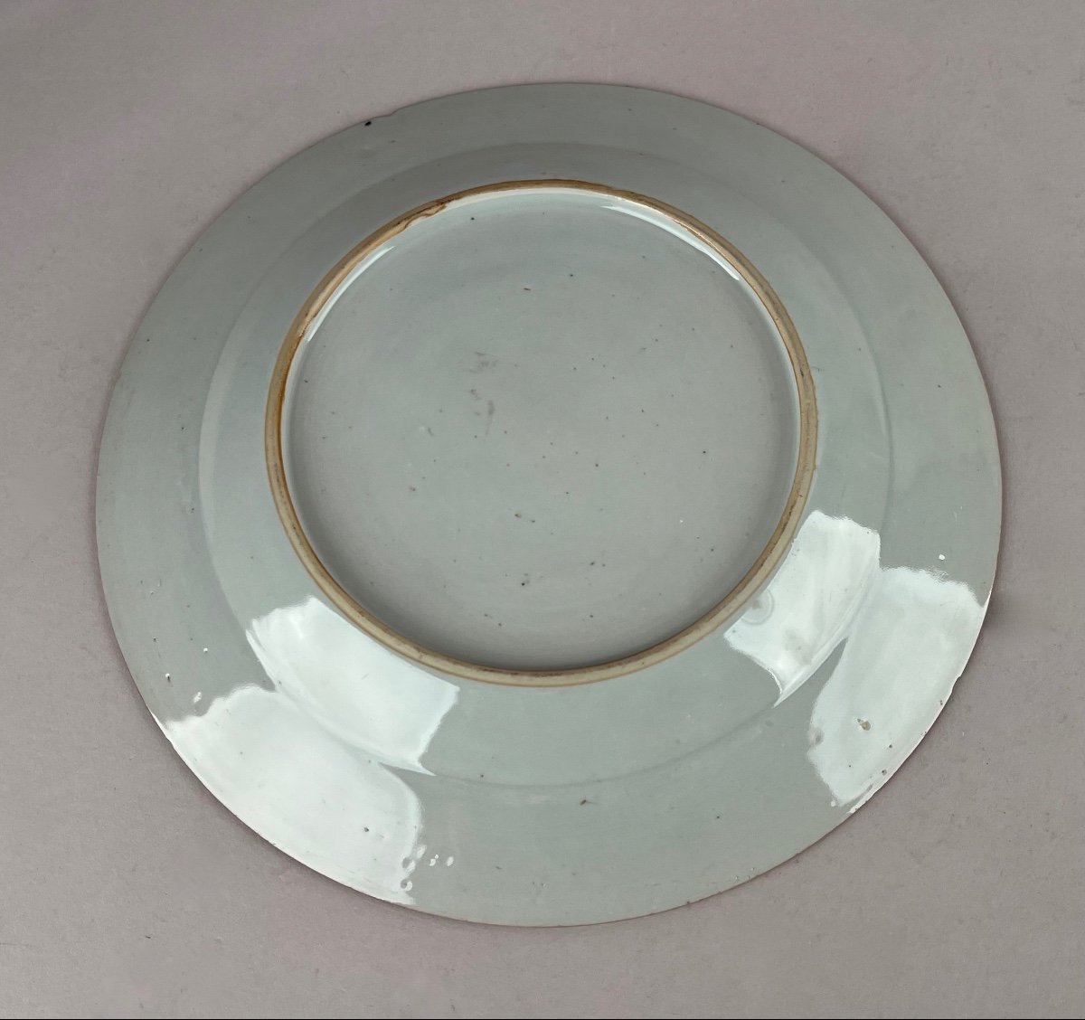 Chinese Porcelain Plate With Imari Decor 18th Century-photo-3