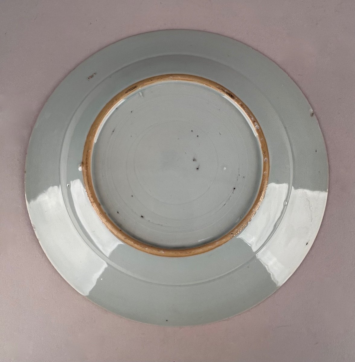 18th Century Chinese Blue Porcelain Plate  -photo-1