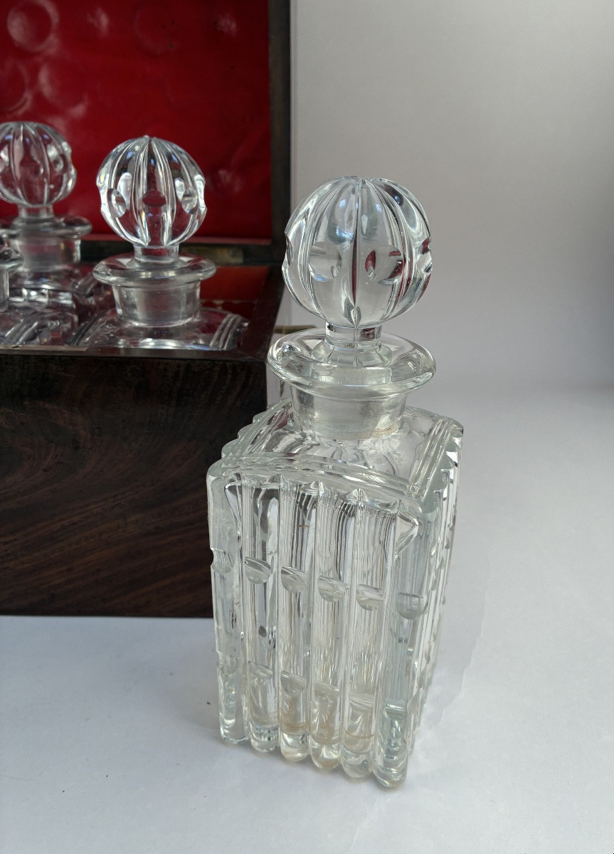 Restoration Period Mahogany Liqueur Cabinet-photo-5