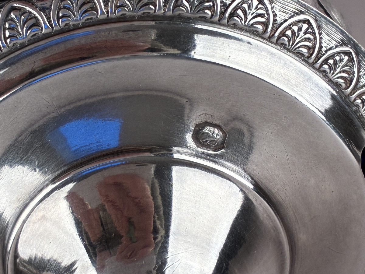 Paris 1809. Empire Period Solid Silver Mustard Pot-photo-3