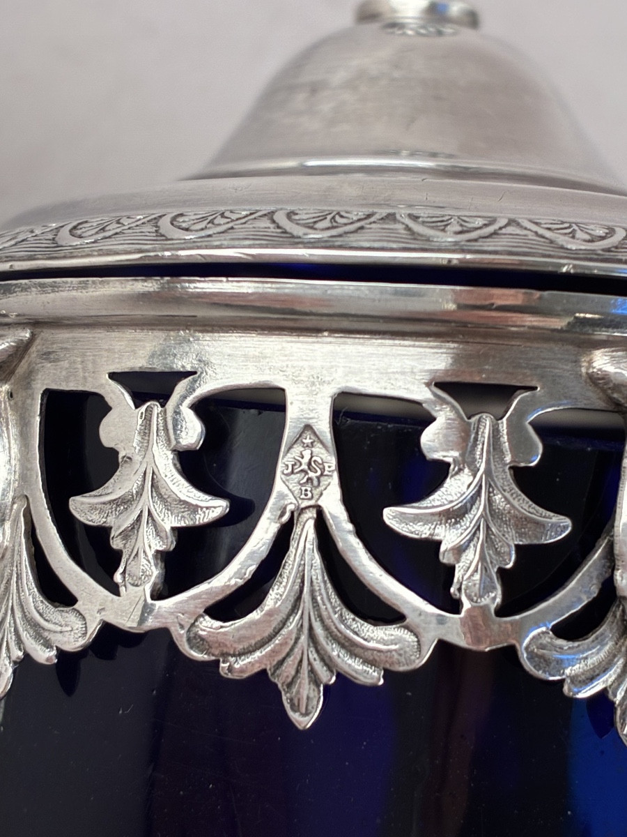 Paris 1809. Empire Period Solid Silver Mustard Pot-photo-7