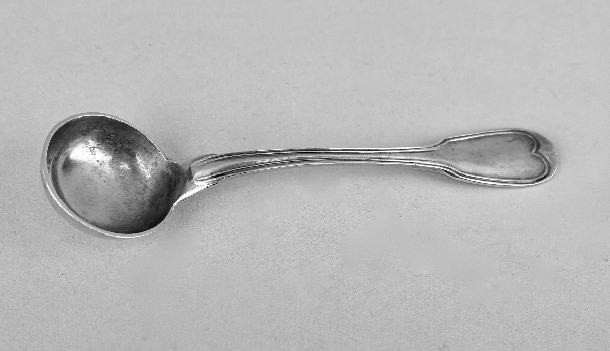 Paris 1798-1809. Cuiller à moutarde en argent -photo-3
