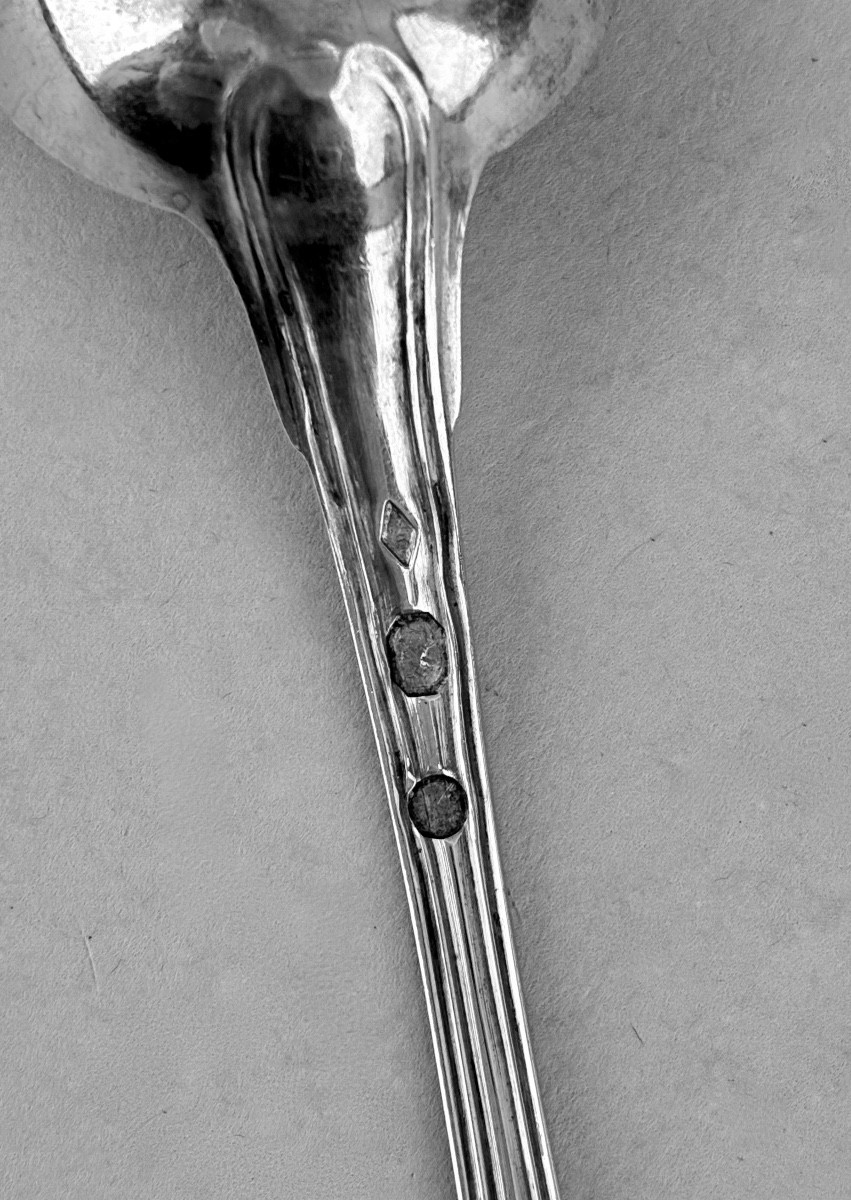 Paris 1798-1809. Cuiller à moutarde en argent -photo-4