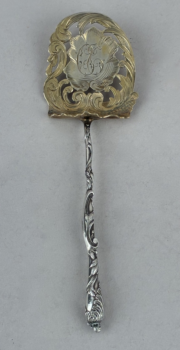 Service à hors d'oeuvre en vermeil et argent  de Paul Tonnelier-photo-5