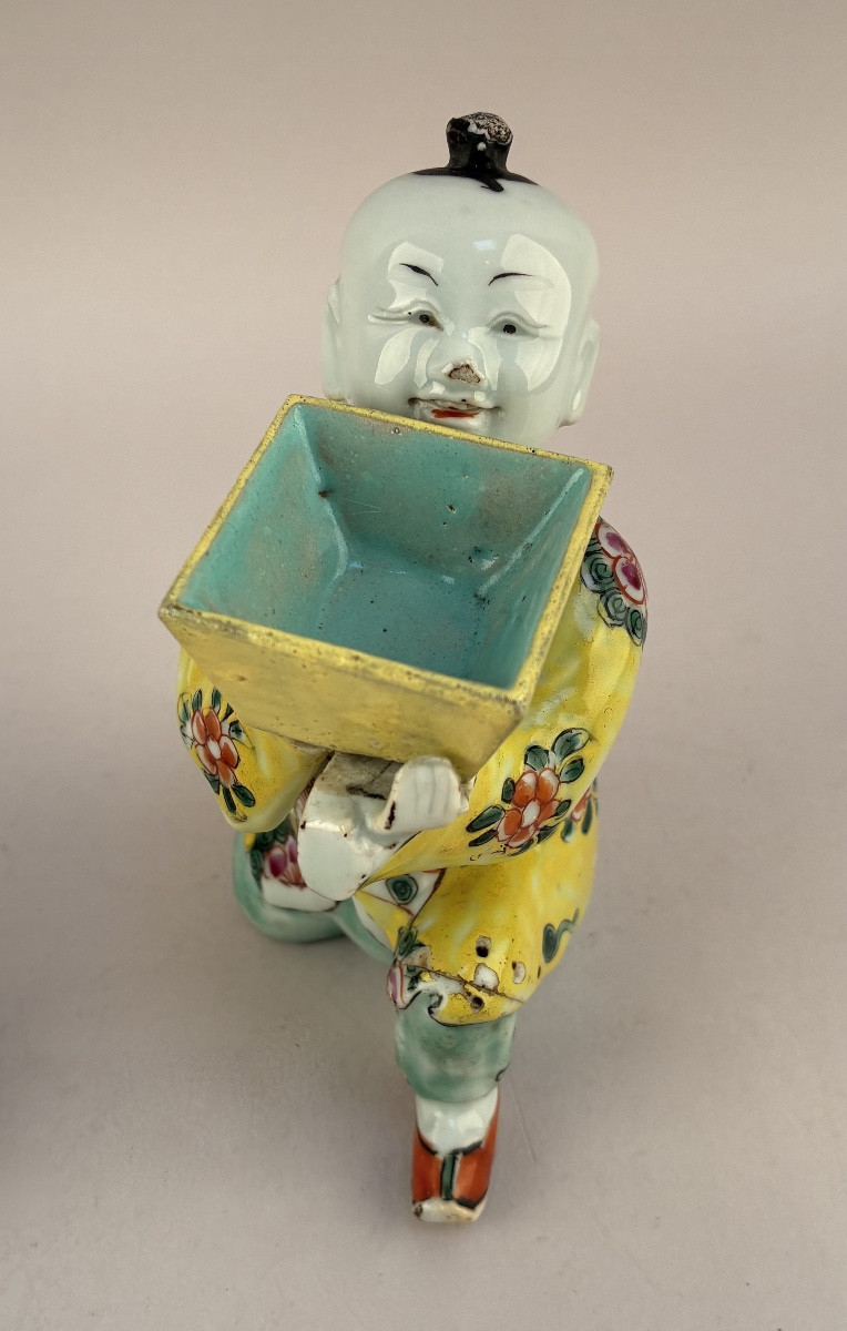 Personnage chinois en porcelaine  de Chine Fin du XVIIIème siècle.-photo-8