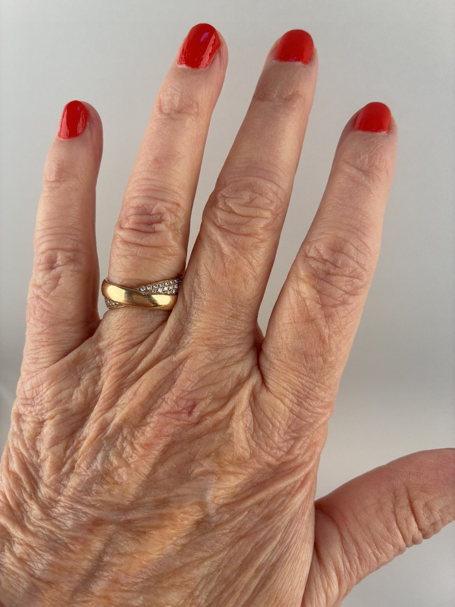 TIFFANY & Co. Bague composée de deux anneaux , signée  Paloma Picasso-photo-4