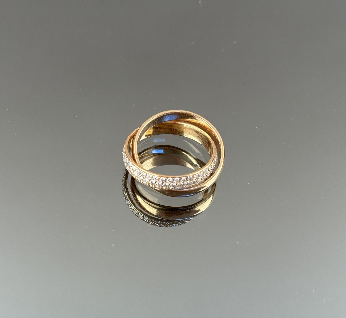 TIFFANY & Co. Bague composée de deux anneaux , signée  Paloma Picasso