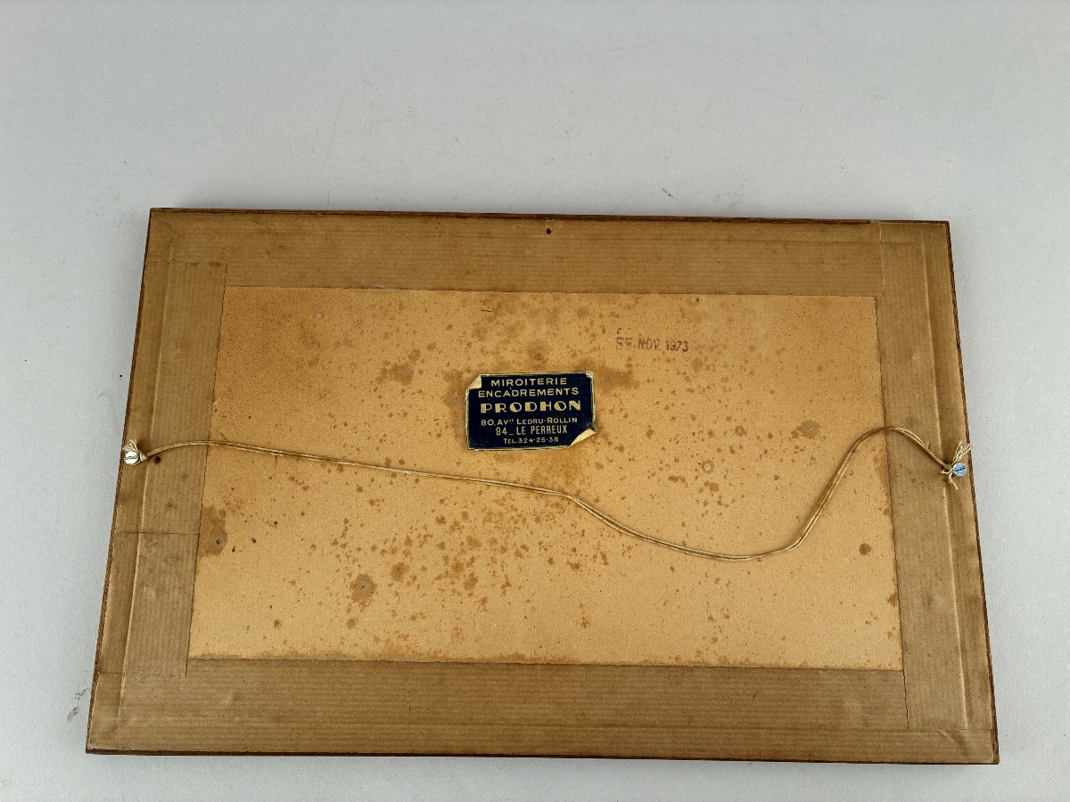 Watercolor Depicting The Entrance To The Port Of Boulogne, 19th Century-photo-1