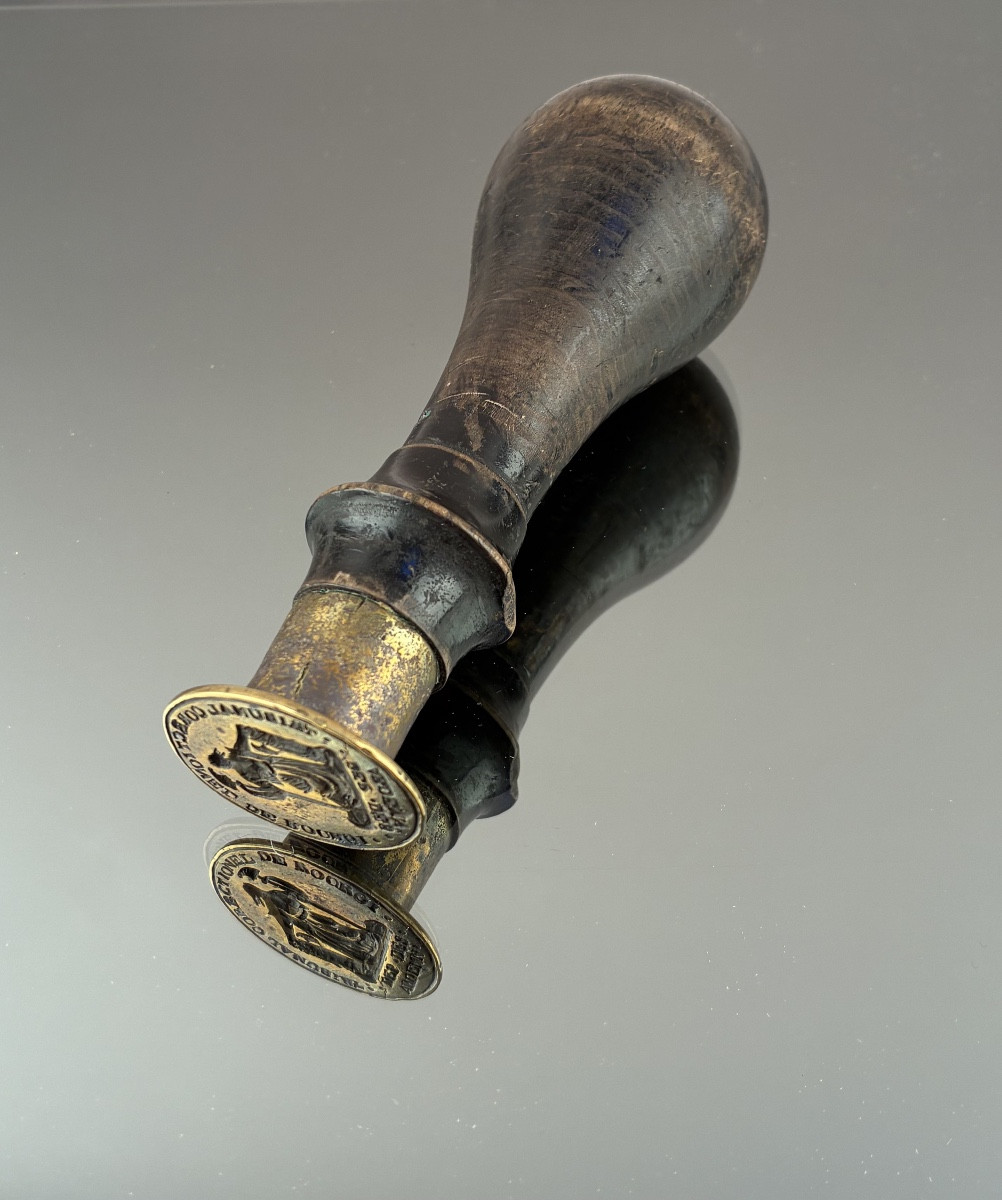 Sceau révolutionnaire en laiton du Tribunal Correctionnel de ROCROI