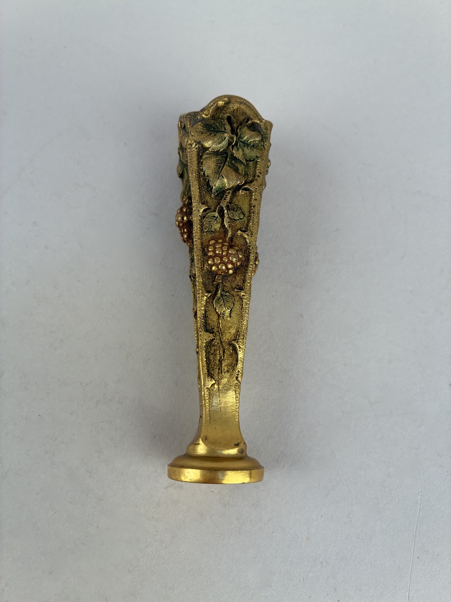 Nécessaire de bureau en bronze signé Marionnet-photo-2