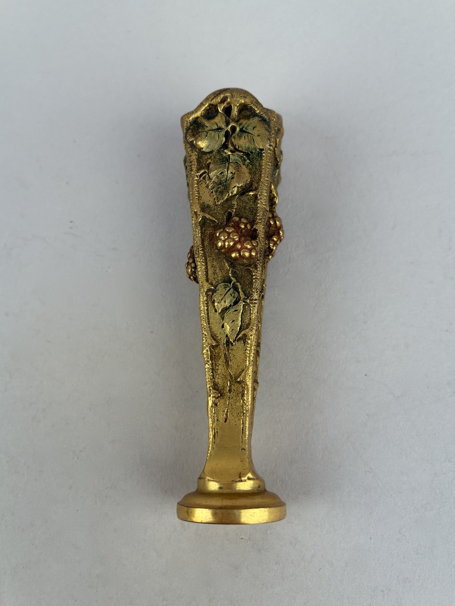 Nécessaire de bureau en bronze signé Marionnet-photo-4