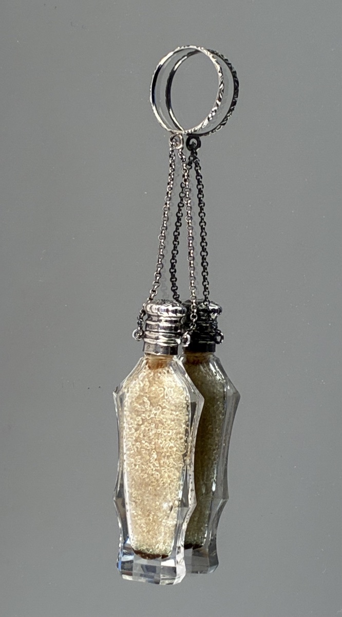 flacon à Sels En Cristal Et Argent d'époque Louis-Philippe -photo-3
