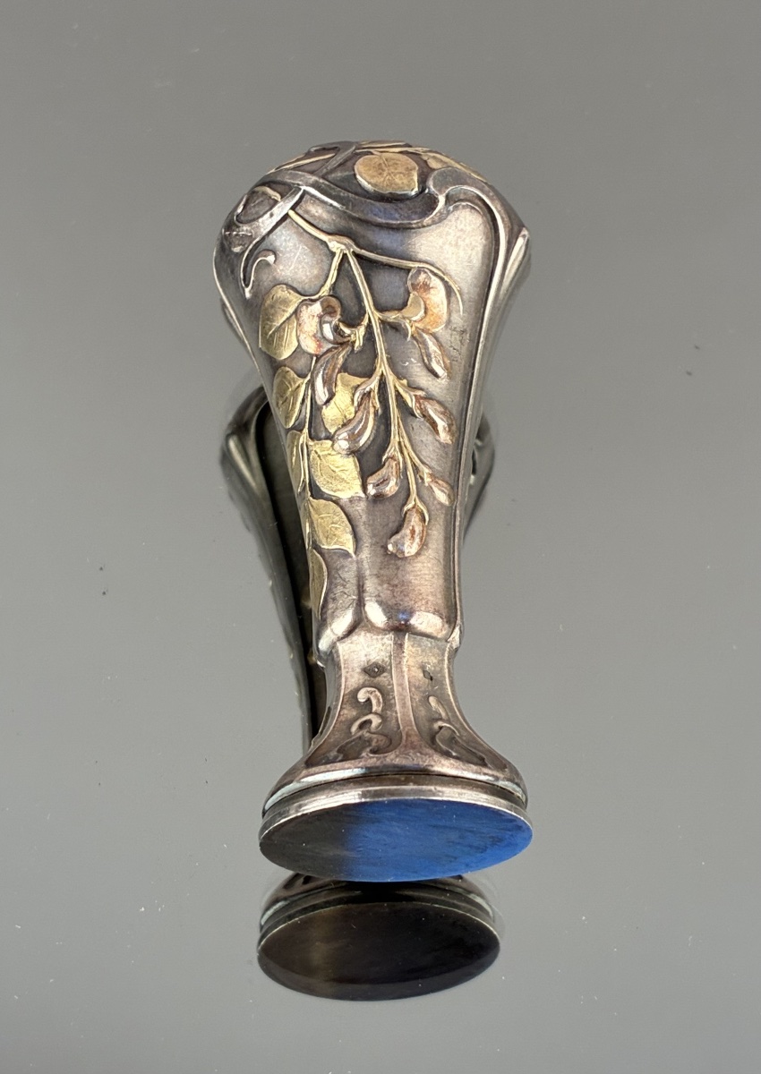 Nécessaire de bureau  en argent et vermeil début XXème siècle-photo-3