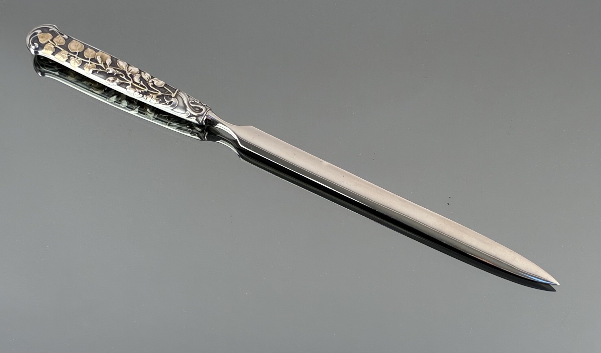 Nécessaire de bureau  en argent et vermeil début XXème siècle-photo-4