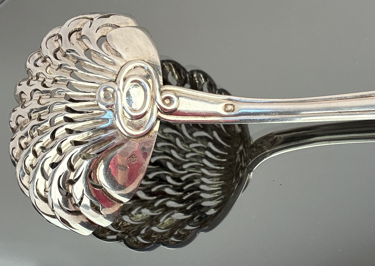 Silver Sugar Sprinkler Spoon, Mid-19th Century, Thomas &amp; Hénin-photo-4