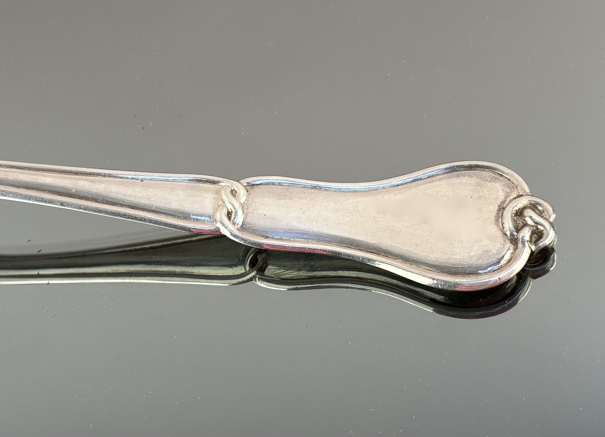 Silver Sugar Sprinkler Spoon, Mid-19th Century, Thomas &amp; Hénin-photo-3