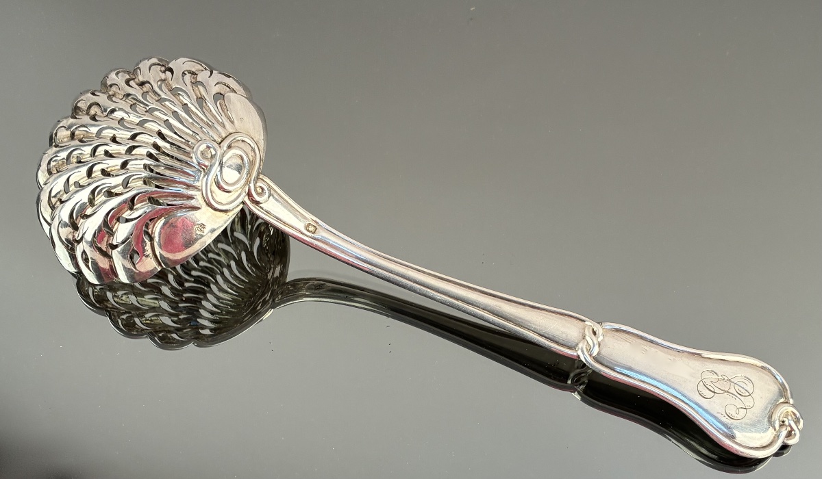 Silver Sugar Sprinkler Spoon, Mid-19th Century, Thomas &amp; Hénin