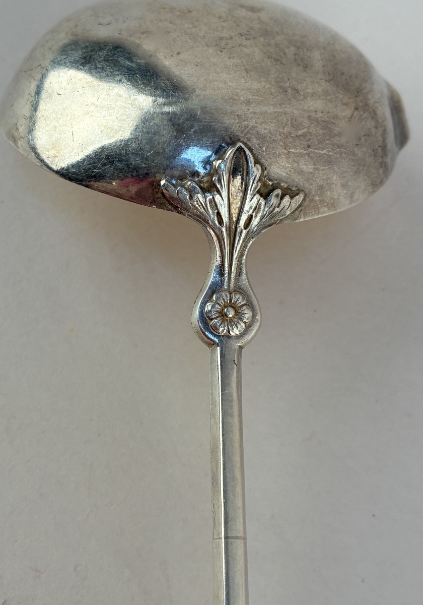 Louche à crème en argent et vermeil du XIXème siècle . Émile PUIFORCAT-photo-4