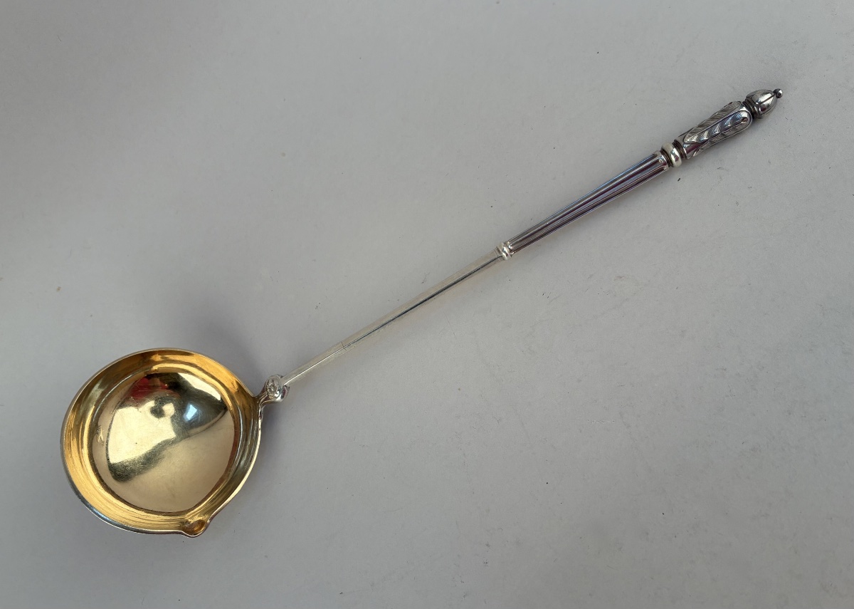 Louche à crème en argent et vermeil du XIXème siècle . Émile PUIFORCAT