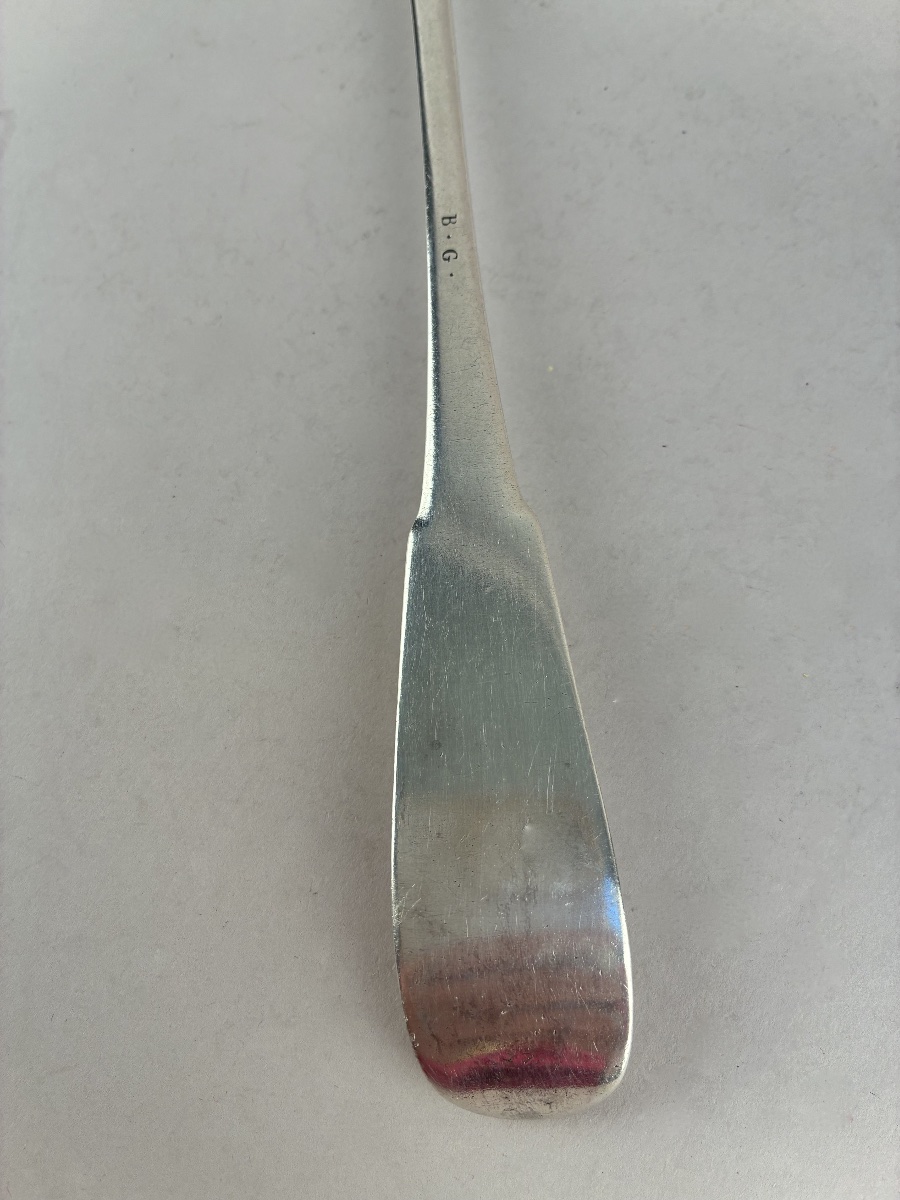 18th-century Silver Stew Spoon, Nantes-photo-3