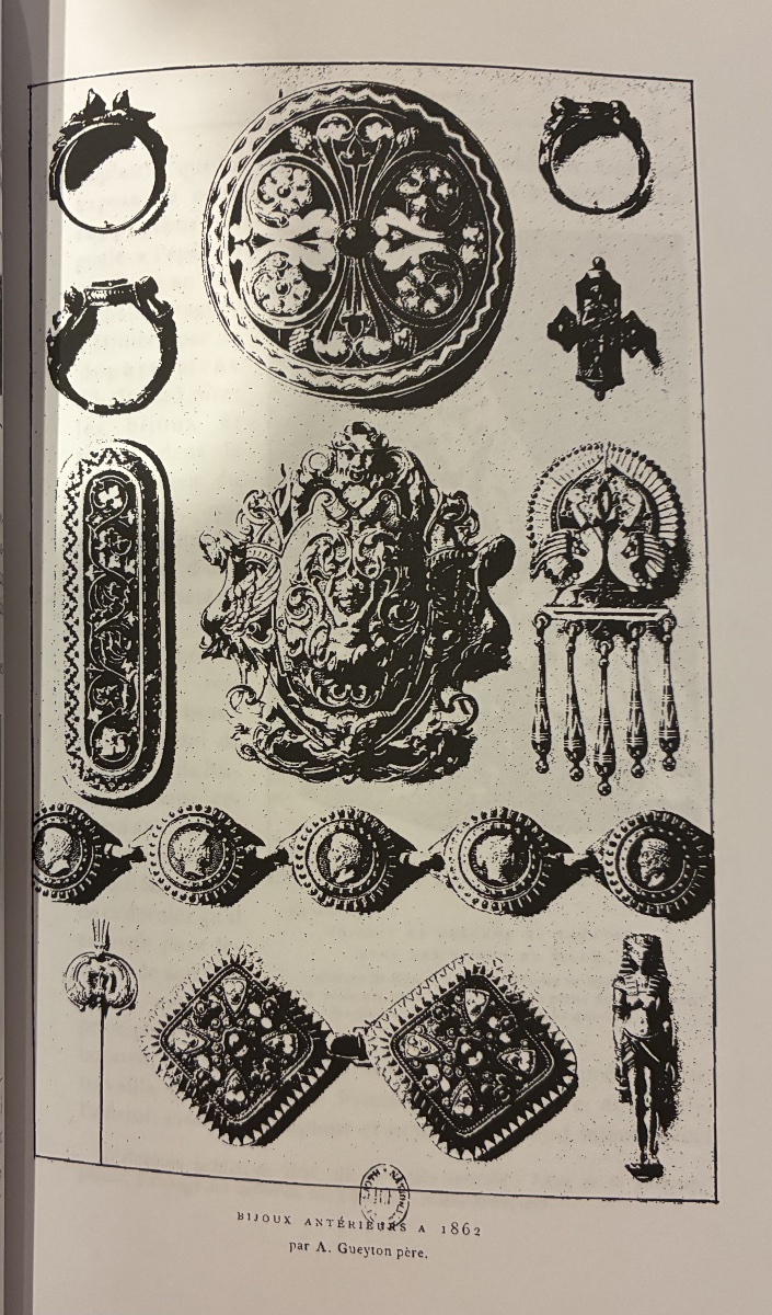 Bracelet en argent et émail  composé de cinq médaillons avec tête de Cérès.  M.O : GUEYTON-photo-4