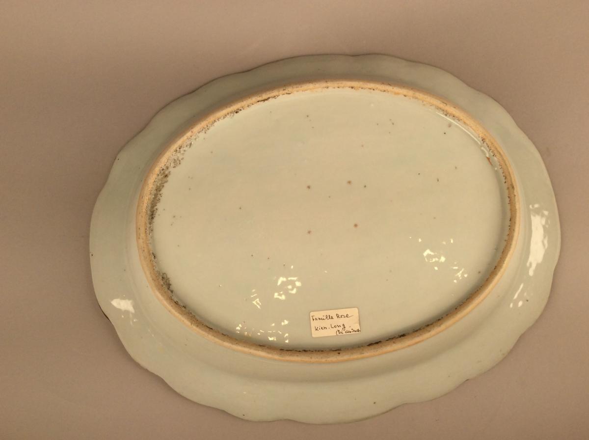 Oval Dish In Eighteenth-century India Company-photo-2