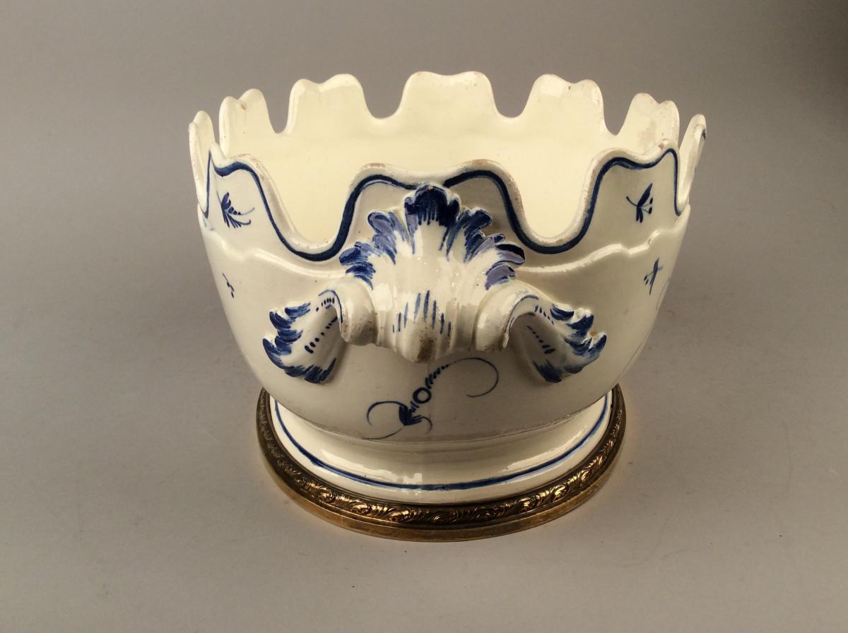 Porcelain Canopy Tender From XVIII, Silver Frame-photo-6