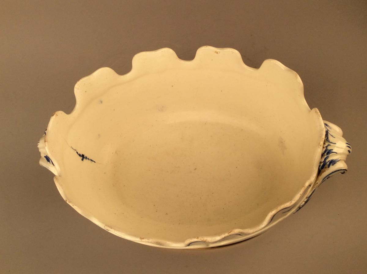 Porcelain Canopy Tender From XVIII, Silver Frame-photo-7