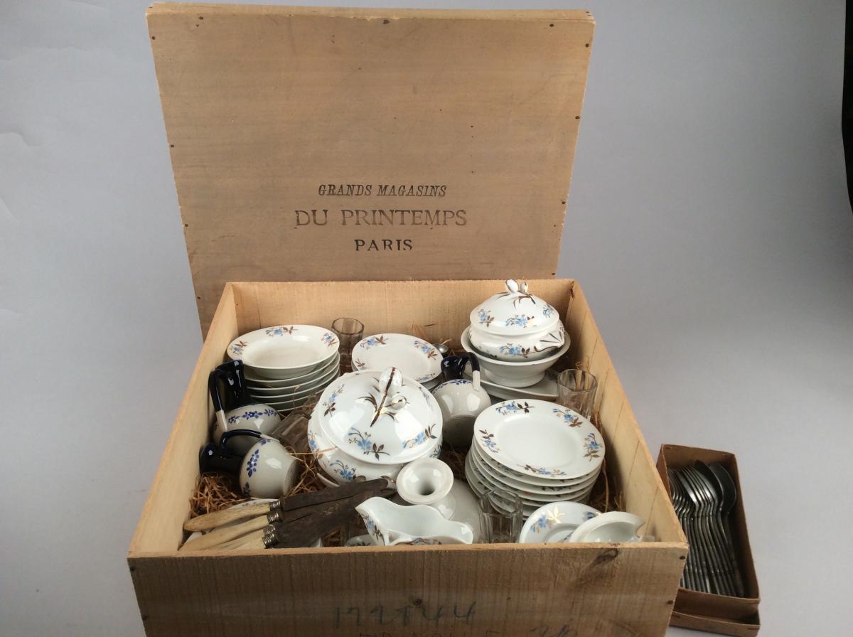 Dinette Porcelain Paris Middle Of The Nineteenth Century-photo-2