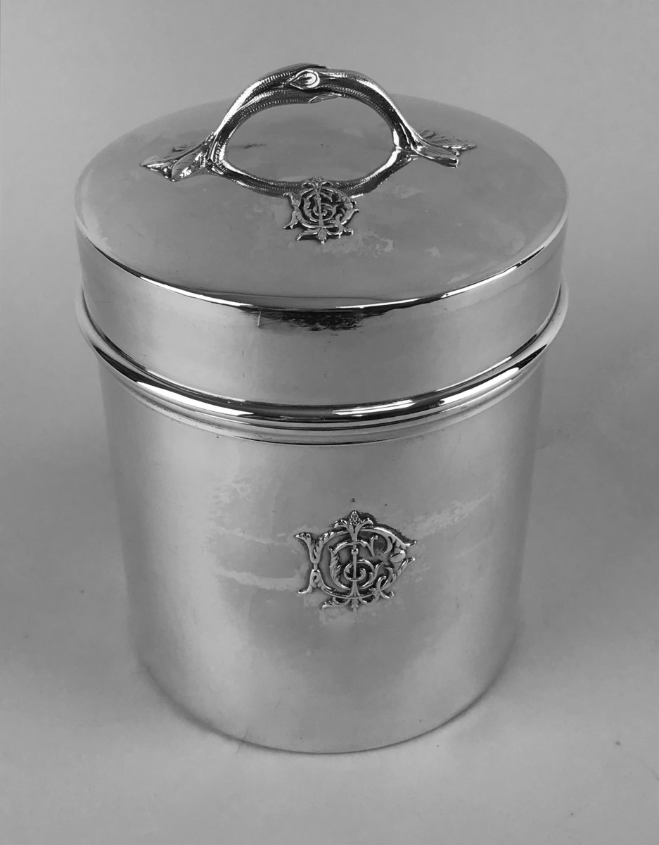 Odiot à Paris 1865-1894 Silver Covered Milk Pot-photo-2