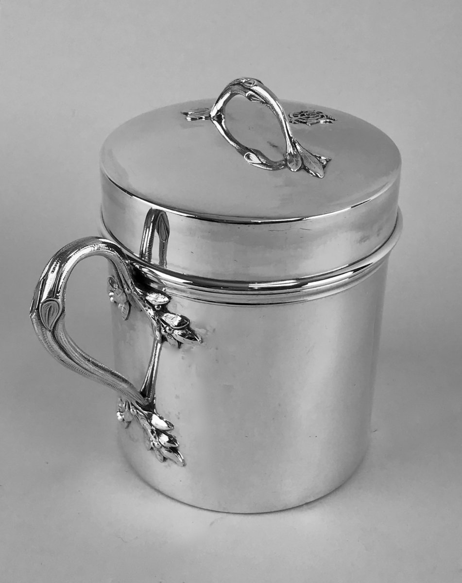 Odiot à Paris 1865-1894 Silver Covered Milk Pot