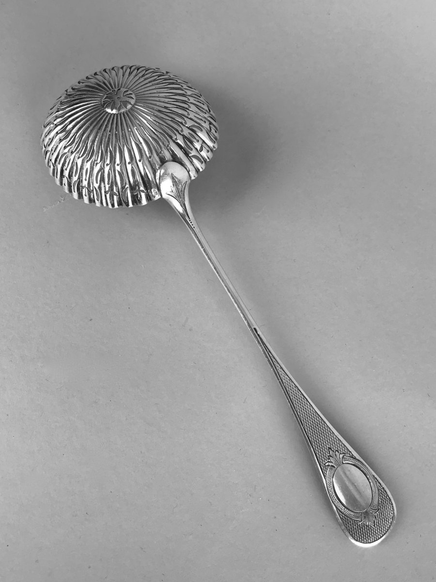 Sprinkle Spoon In Sterling Silver. Paris, End Of XIXth Century