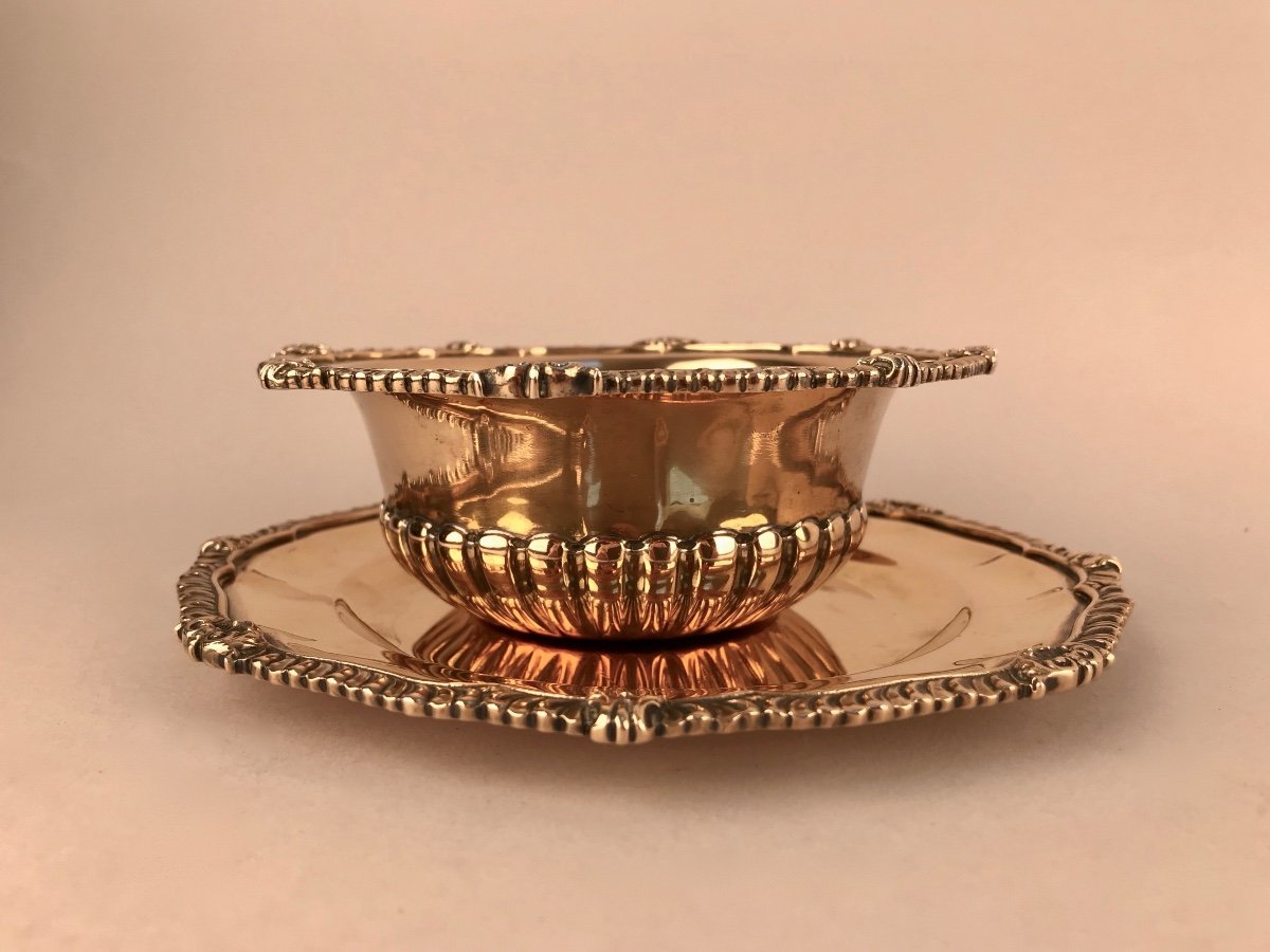 Vermeil Bowl And Saucer-photo-2