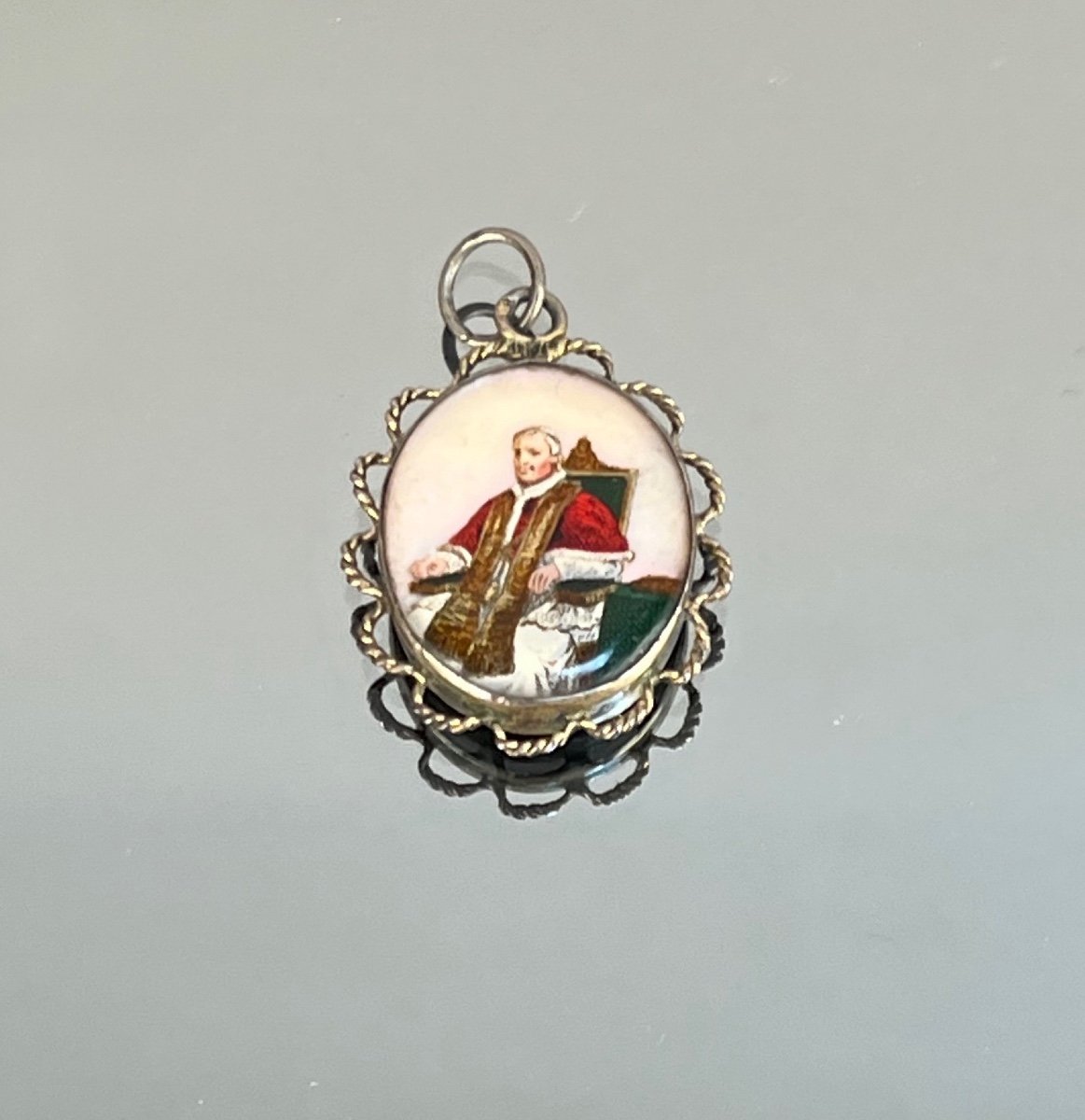 Médaille Du Père Grignion De Montfort Et Du Pape Léon XIII ou Pie XII-photo-1