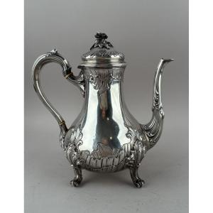 Verseuse en argent du XIXème siècle par Edmond Tetard.