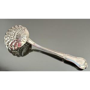 Silver Sugar Sprinkler Spoon, Mid-19th Century, Thomas & Hénin