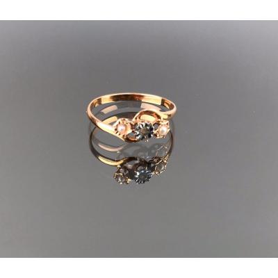 Bague En Or Et Perles Début Du XXème Siècle