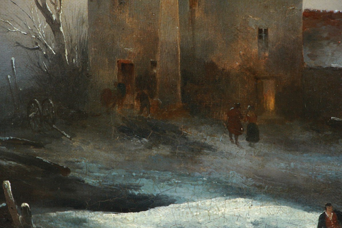 Inn A Winter Night, Nineteenth Romantic School-photo-4