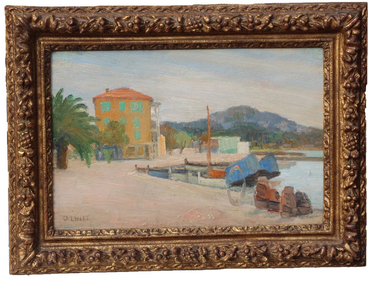 Octave Linet (1870-1962) The Port Of Sanary, 1939