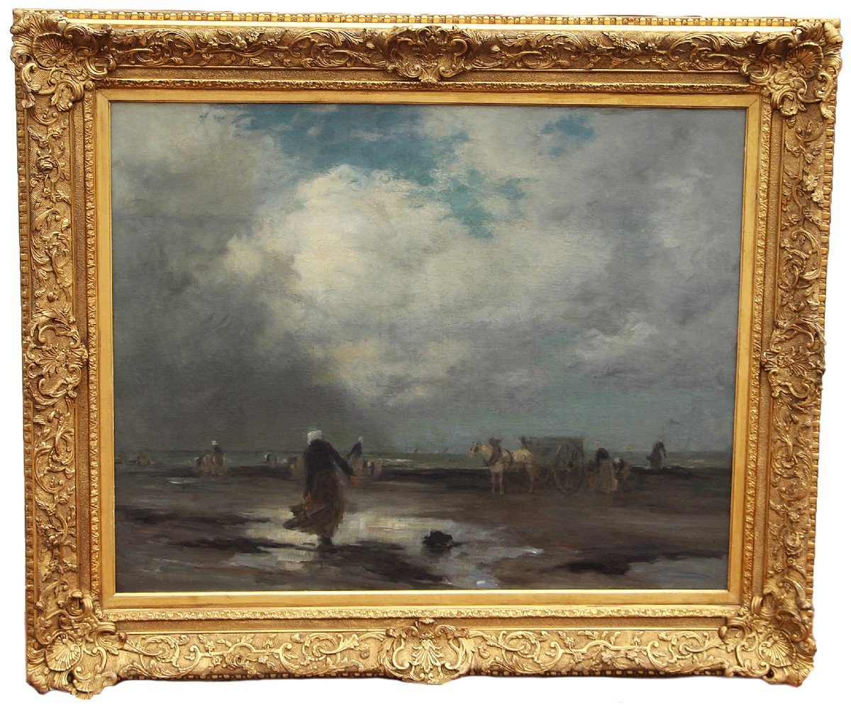 Joseph Paul Meslé (1855-1927) Les Ramasseurs De Goëmon 