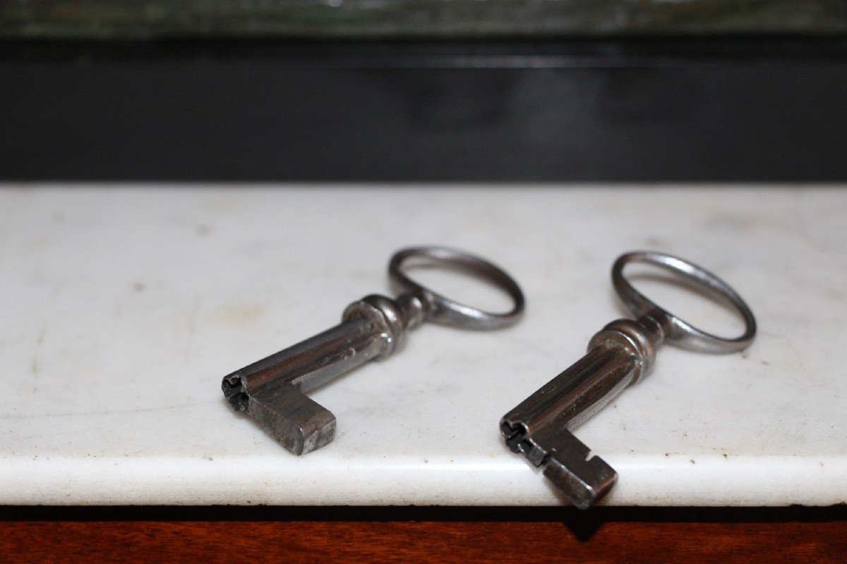 Grand Bureau à Cylindre D’époque Louis XVI-photo-3