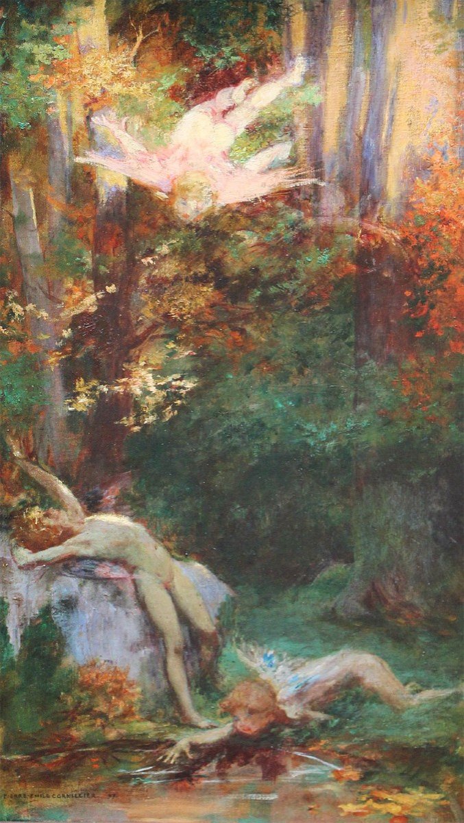 Pierre-émile Cornillier (1862-1948) French Symbolist School