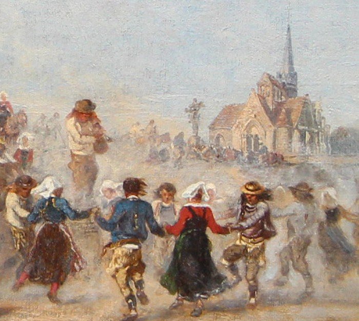 Amédée Elie Servin (1829-1884), Traditional Breton Festival, 1861-photo-2